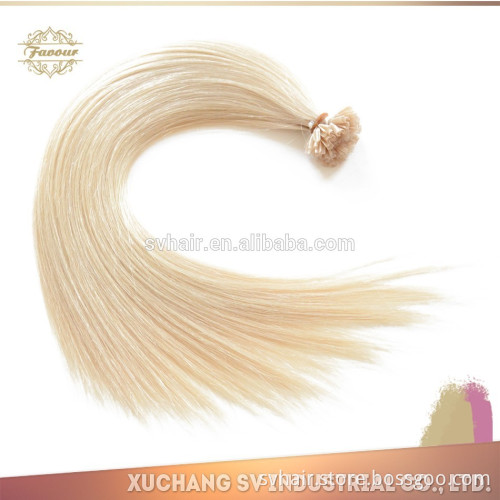high Quality u tip hair/nail tip hair extensions/remy u tip keratin human hair extension 60#